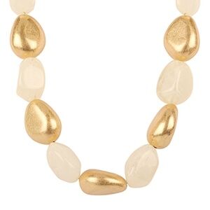 Metal & Acrylic Mixed Link Necklace